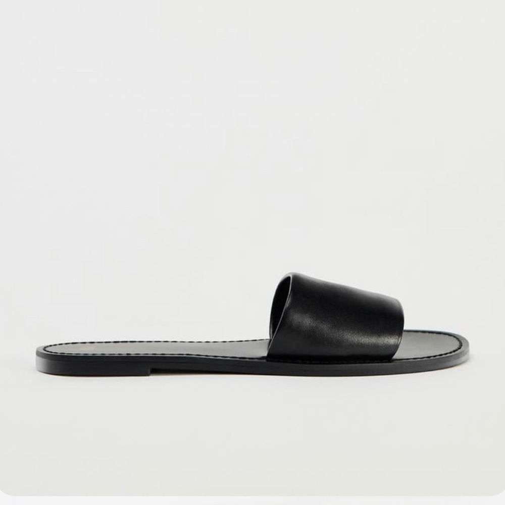 Zara flat leather sandal
